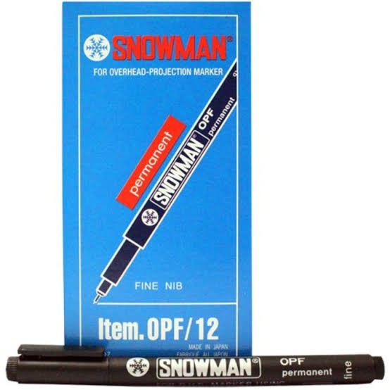 

Pulpen Snowman OHP OPF/12 Fine Nib Hitam Per Pcs