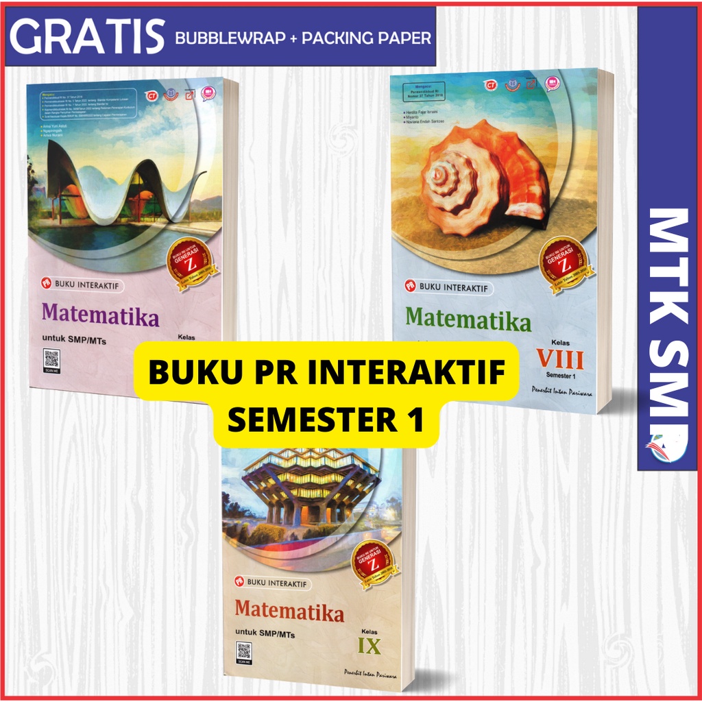 BUKU PR/LKS INTERAKTIF MATEMATIKA SMP KELAS 7,8,9 INTAN PARIWARA