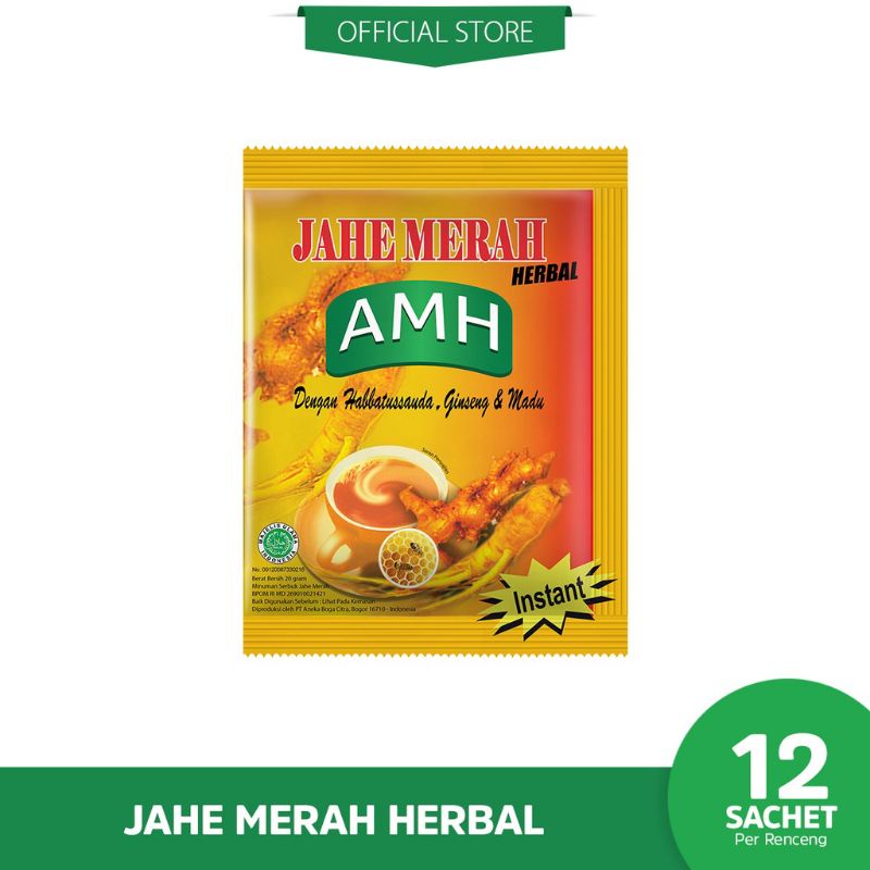 

Minuman Tradisional Jahe Merah Instant by AMH # 12sachet / renceng