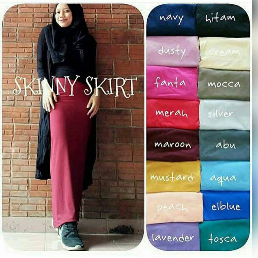 Rok Skinny Skirt Rok Pensil Spandex