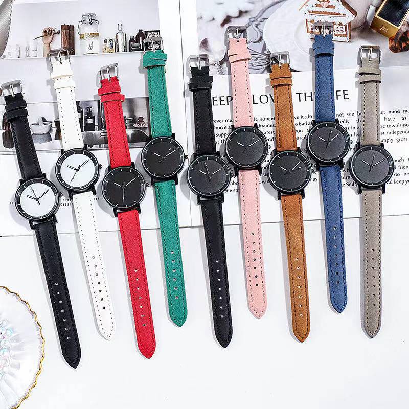 [Bayar Di Tempat] Jam Tangan Wanita Quartz Fashion Analog Strap Pu Leather Import