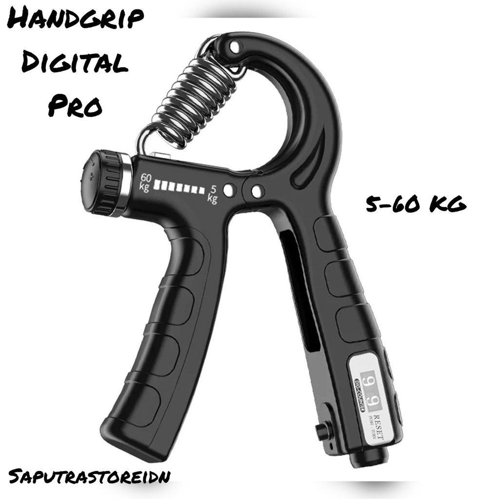 COD HAND GRIP / HANDGRIP DIGITAL OTOMATIS HITUNG 0-99 HANDGRIP ADJUSTABLE 5-60 KG