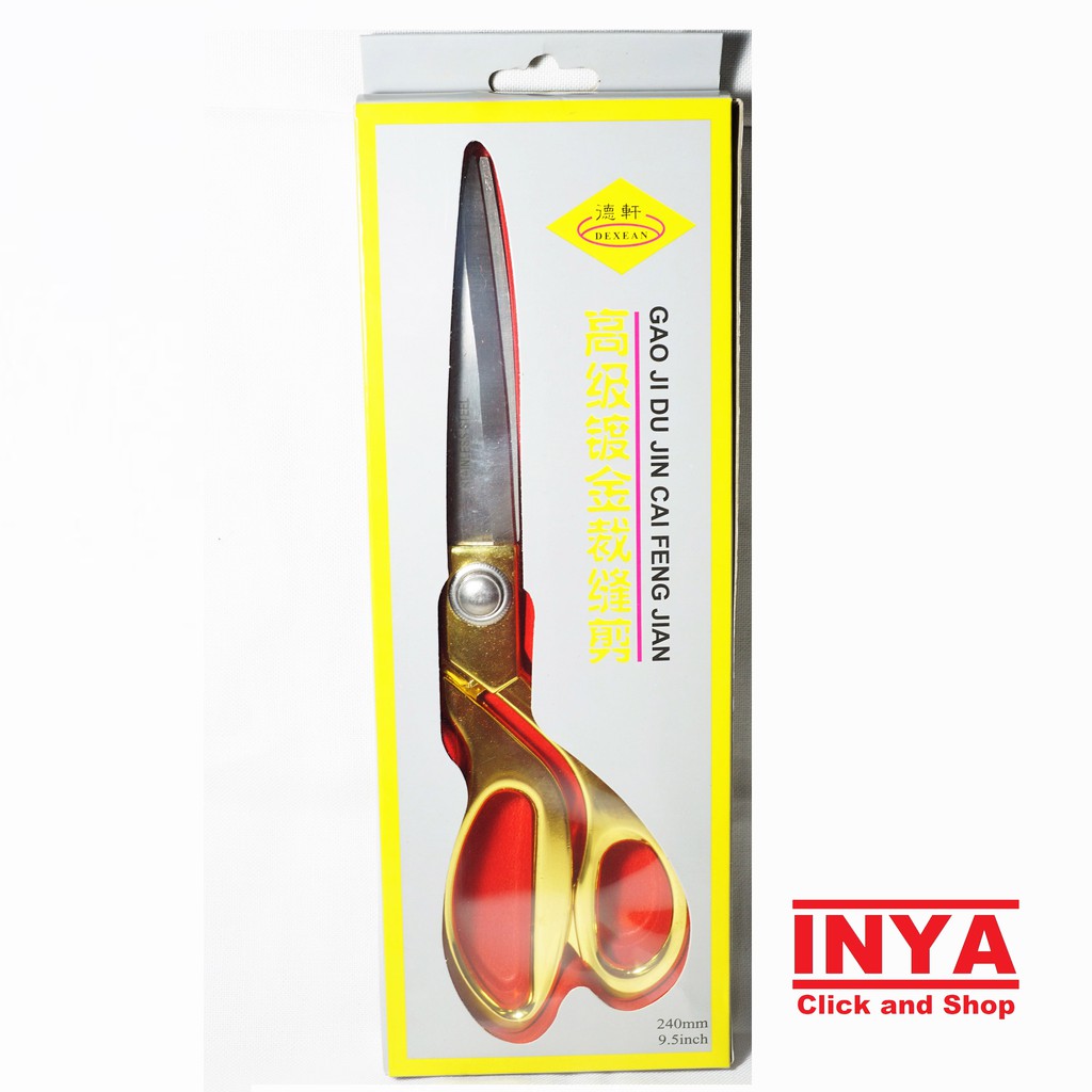 GUNTING KAIN DE XIAN TYPE K37 - 9.5 inch SEWING TAILOR SCISSORS