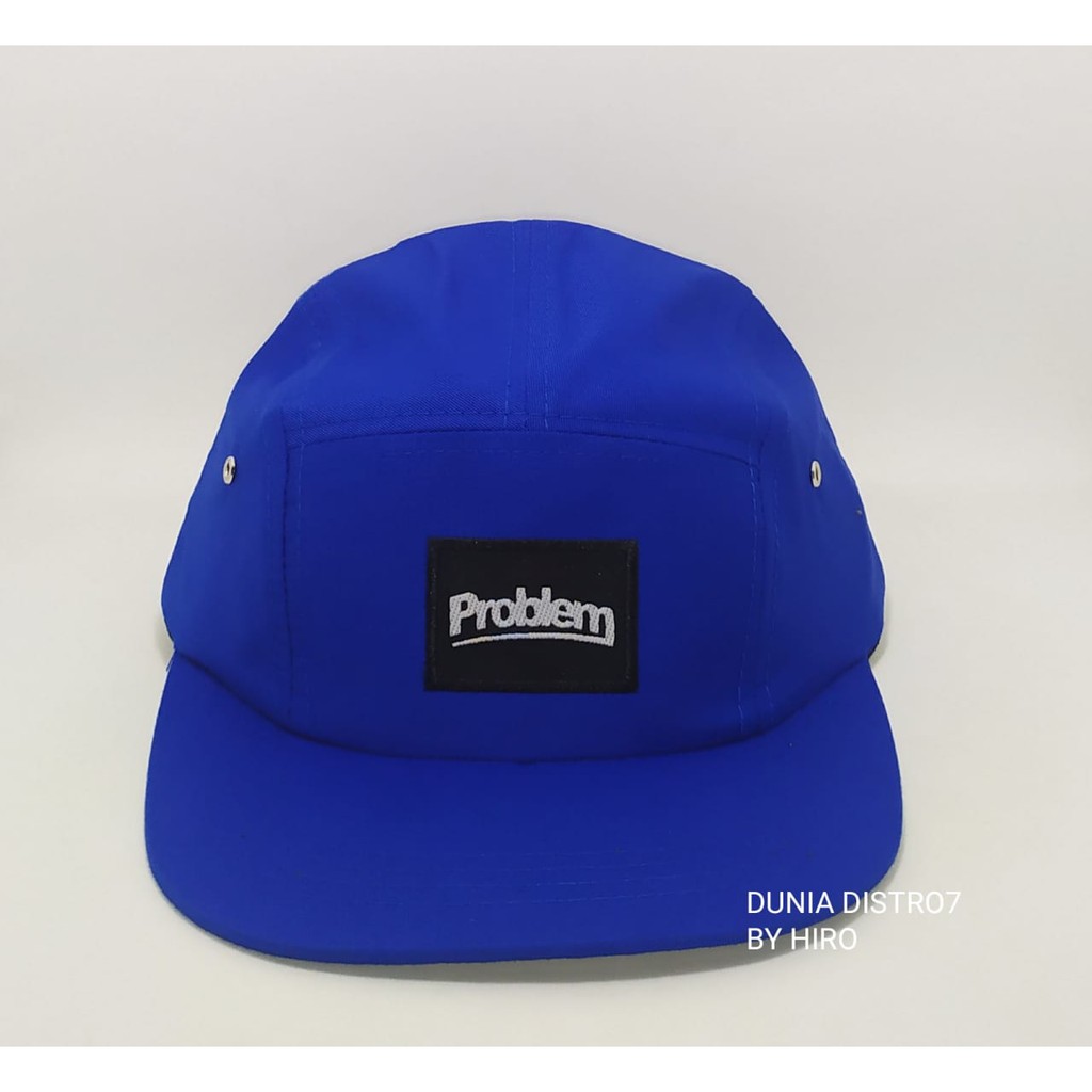 Topi Snapback Bordir PROBLEM Model Hip-Hop New Model/Topi Lima Panel/Topi Distro Terlaris