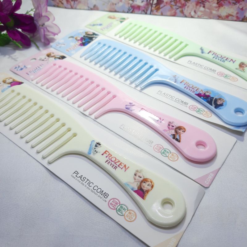 Sisir Rambut Gerigi Jarang  Sisir Import Motif Karakter