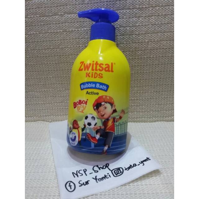 Zwitsal Kids Bubble Bath Active Boboiboy sabun cair