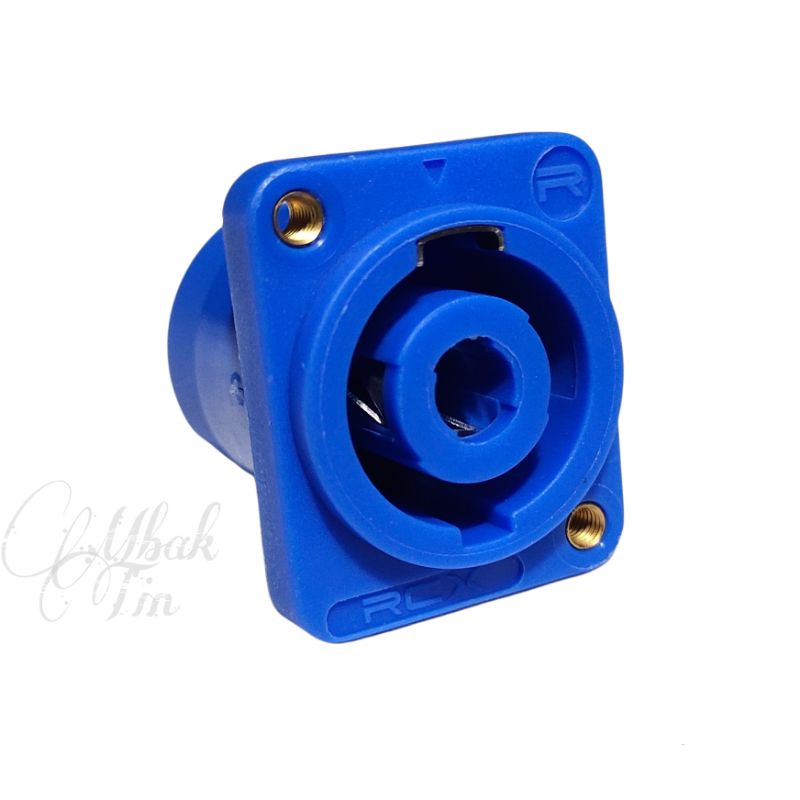 Socket Murah Kontra Speakon RCX Biru Soket Spicon