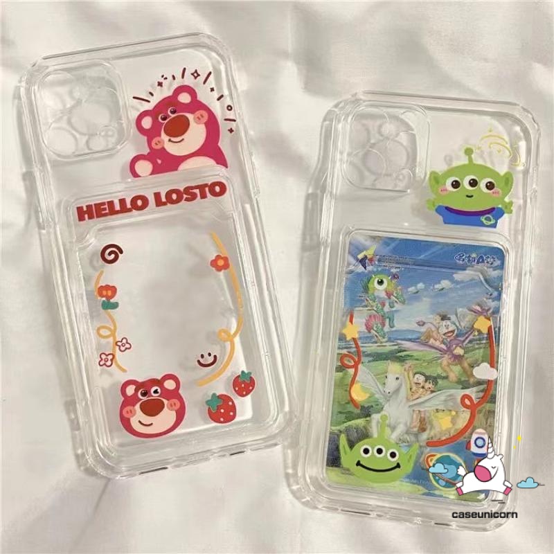 Soft Case Dompet Kartu Motif Kartun Toy Story Untuk iPhone 11 14 12 13 pro Max XS Max X XR 6 6s 7 8 14 plus SE