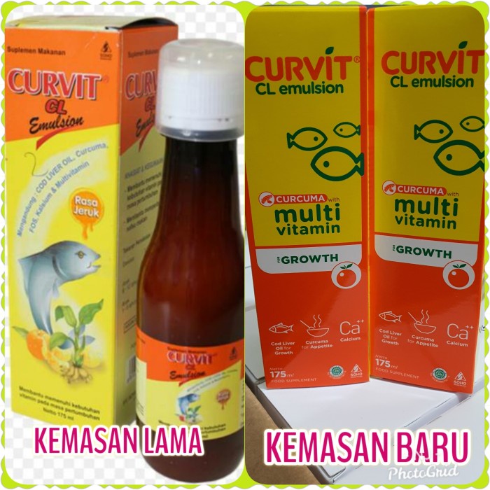 CURVIT CL EMULSION VIT NAFSU MAKAN DAYA TAHAN TUBUH NUTRISI OTAK