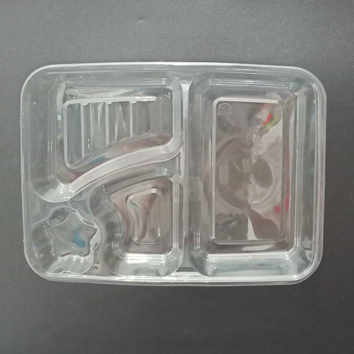 MIKA BENTO SEKAT 4 BENING / TRAY BENTO SEKAT 4 BENING ISI 100 SET-1