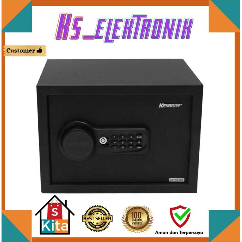 krisbow brankas besi 25sav - hitam/brankas/brankas besi/brankas elektronik