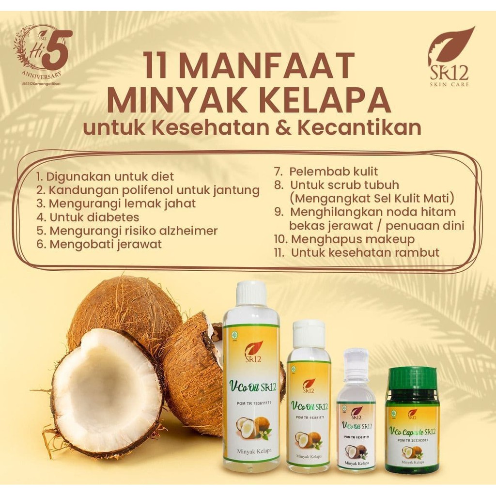 VCO ORIGINAL SR12 VICO OIL 250ml Minyak Kelapa Murni Kualitas Premium Asli Aman BPOM BLILA