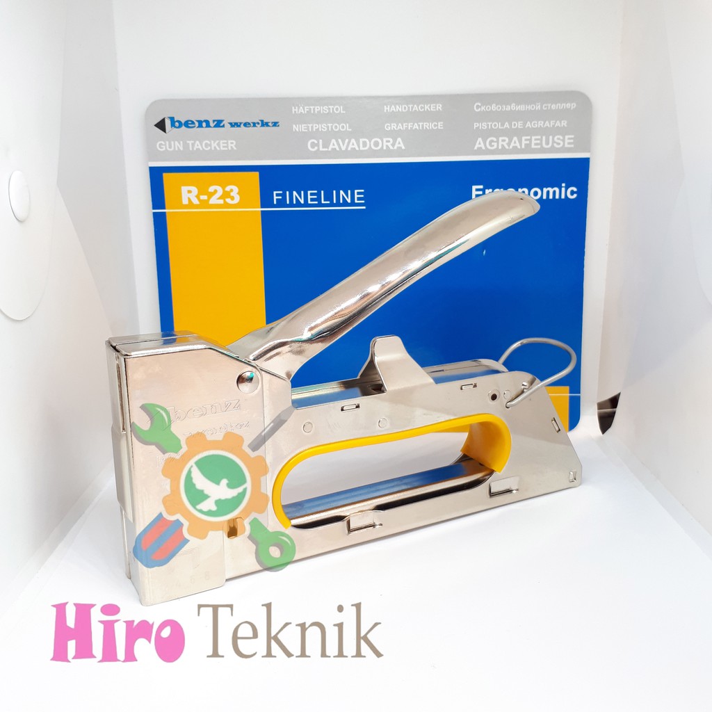 

BENZ WERKZ - Gun Tacker / Handtacker R-23 FINELINE ERGONOMIC/ Stapler Gun / Staples Tembak