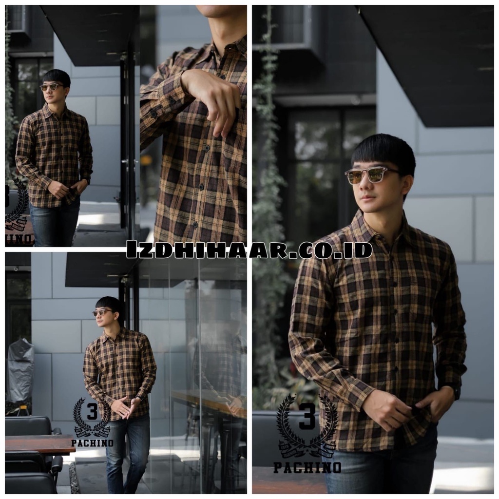 Kemeja Flanel Pria Lengan Panjang  / Kemeja FlaneL Motif Kotak - Kotak / Kemeja Kerja Kantor Formal / Kemeja Kasual Kemeja Pria Terlaris