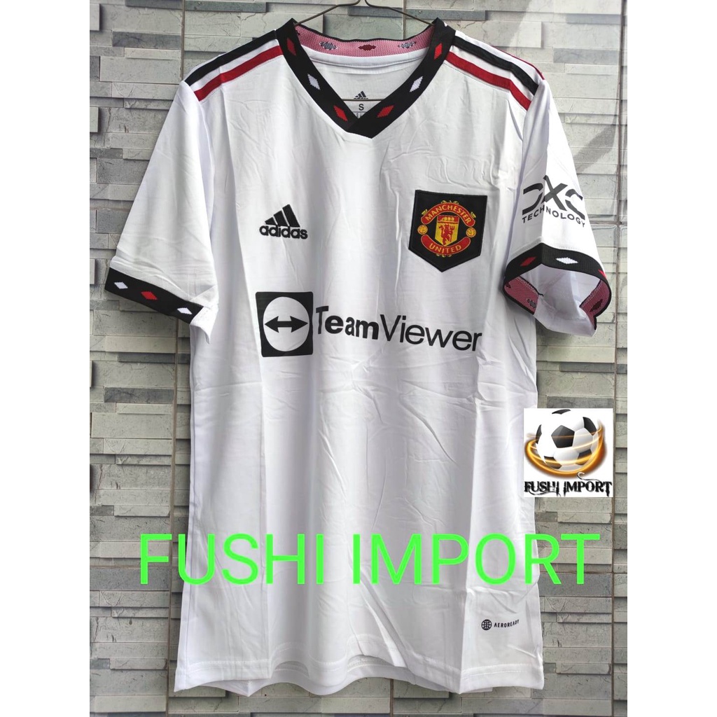 Setelan Jersey Baju Bola MU Away 2022 2023 ( Fullset Satu Set ) Grade Ori