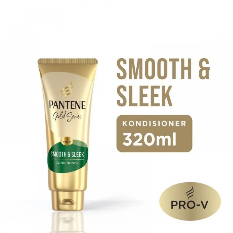 Pantene Kondisioner Conditioner Gold Series Smooth &amp; Sleek - 320 ml