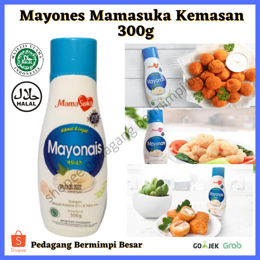 

Mamasuka Mayones Kemasan 300g Halal/ Mayonnaise/ Mayones /Mayonaise mama suka/ mmsk Mayonais