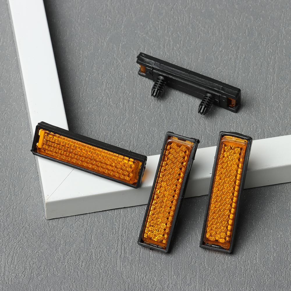 R-FLOWER 4pcs /set Reflektor Kaki Di Malam Hari Peralatan Bersepeda Naik Malam Pedal Sepeda