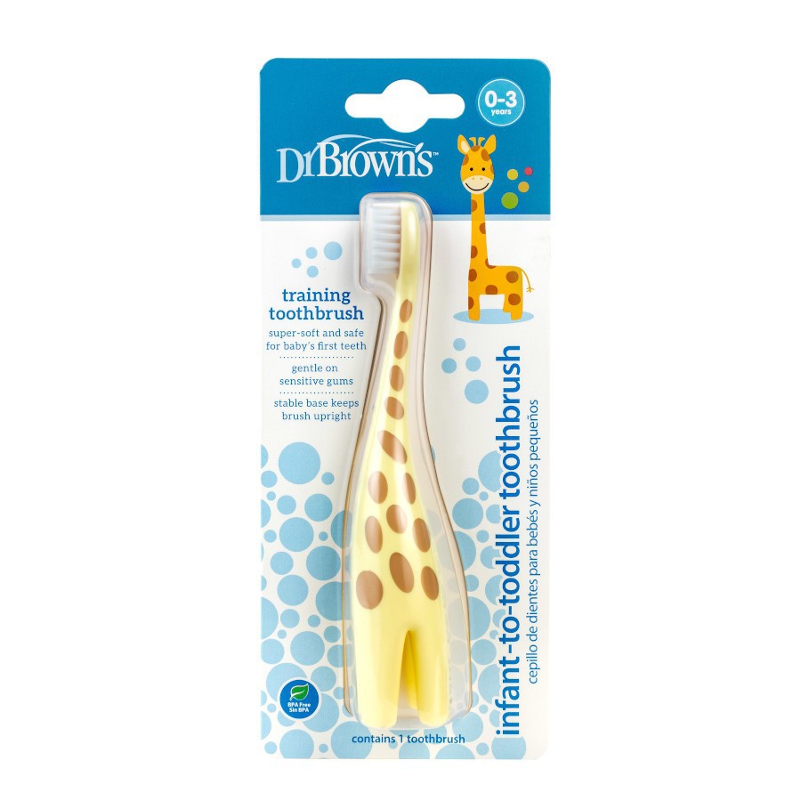 Dr. Brown's Infant-To-Toddler Toothbrush Sikat Gigi Bayi Giraffe Jerapah