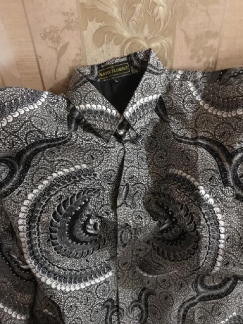 Kemeja Batik Babon Angrem Mocca Dan Lawasan Size M - Xxl Batik Solo Asli Katun Primisima Full Furing