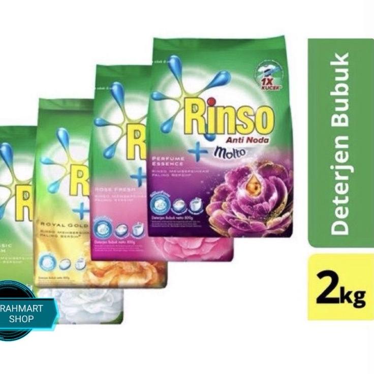 Wow Murah Meriah.. Rinso Molto Detergen Bubuk 2 Kg  / Rinso 2kg / All Variant / Rinso 1.8 kg Murah