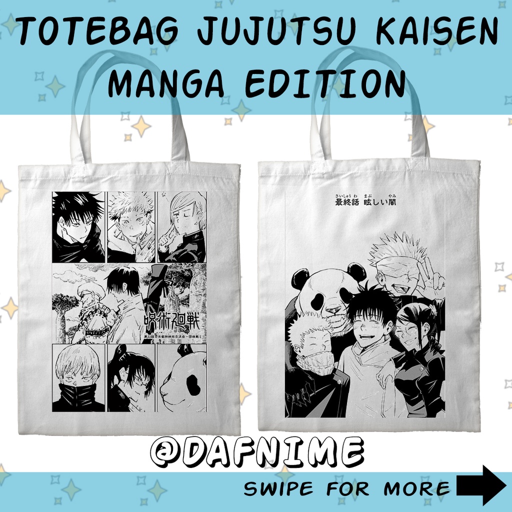 TOTEBAG ANIME JUJUTSU KAISEN MANGA EDITION