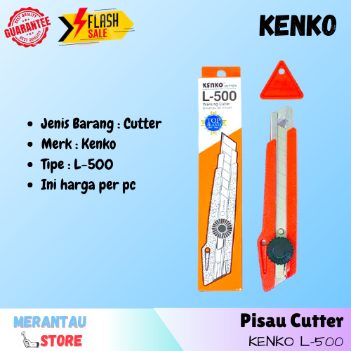 

Kater Kenko Besar L-500 Pisau Cuter Stainless Pisau Cutter Terbaik Multifungsi Cutter Listrik