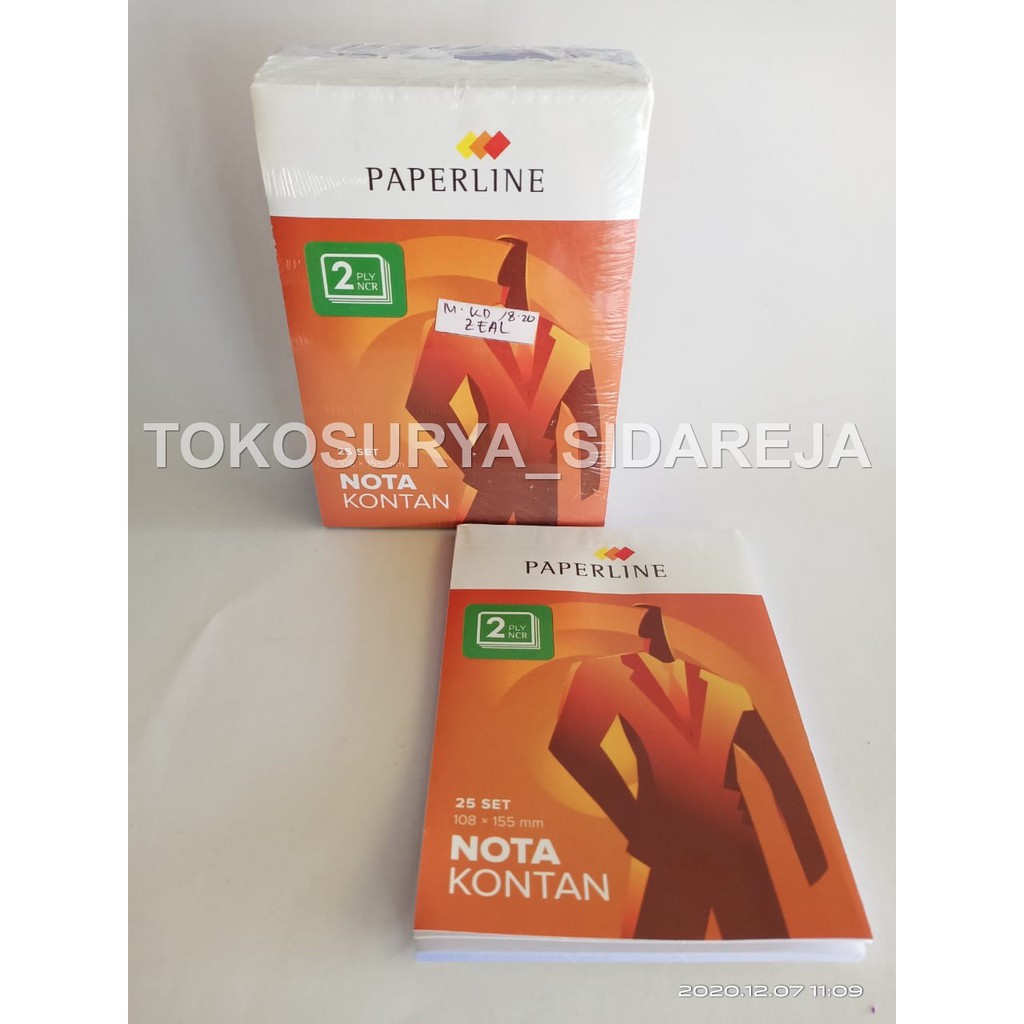 

NOTA KONTAN PAPERLINE 2 PLY ORI KECIL RANGKAP (PACK)