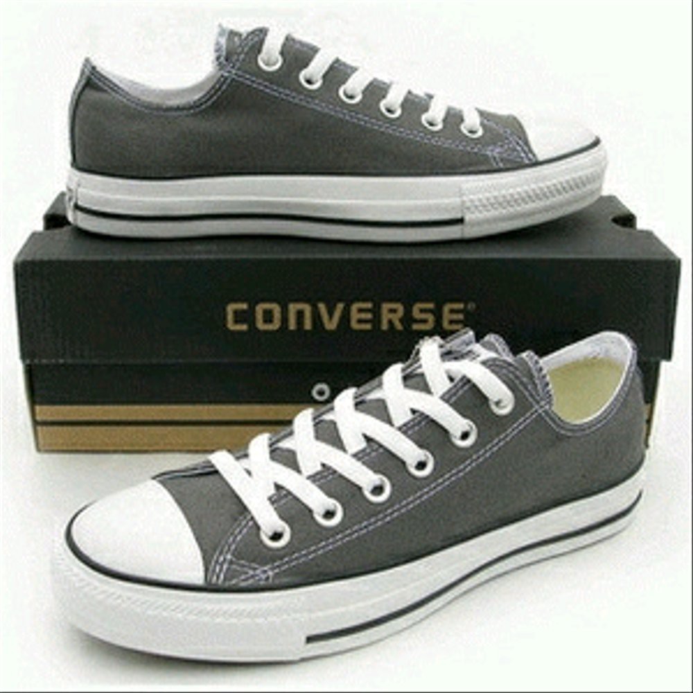 low grey converse