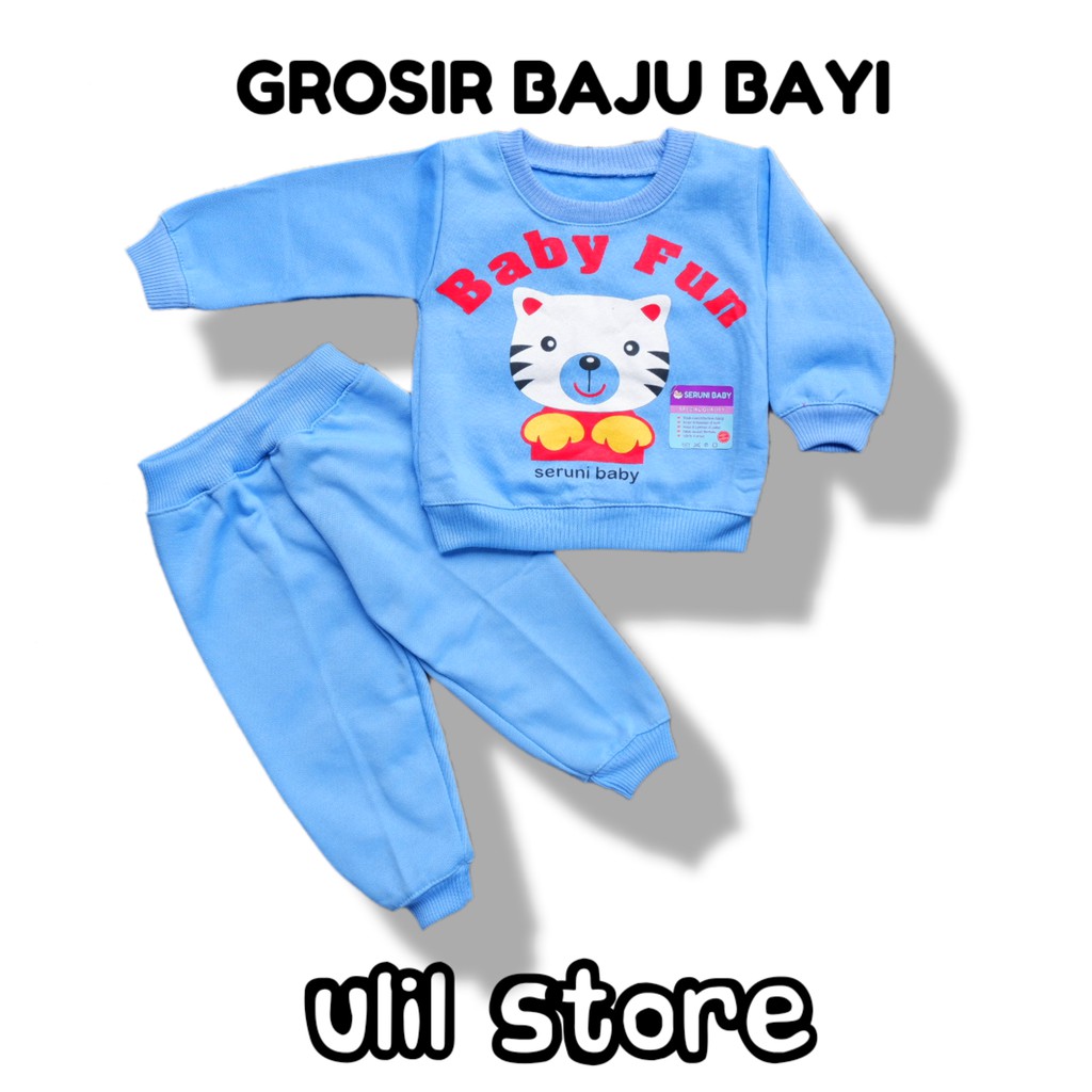 Setelan Jaket Bayi Anak 3-18 Bulan, Setelan Sweater Baby Fun, Best Seller-2