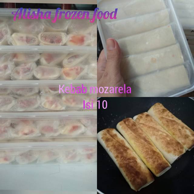 

Kebab mozarela isi 10/Frozen food/makanan cepat saji/maksnan instan