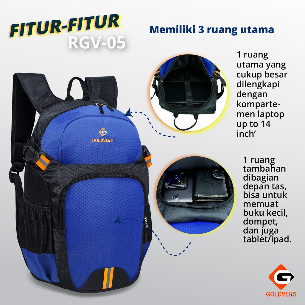 Tas Olahraga / Tas Futsal / Tas Travel / Tas Punggung / Tas Sport Free Rain Cover - Kreativo-group