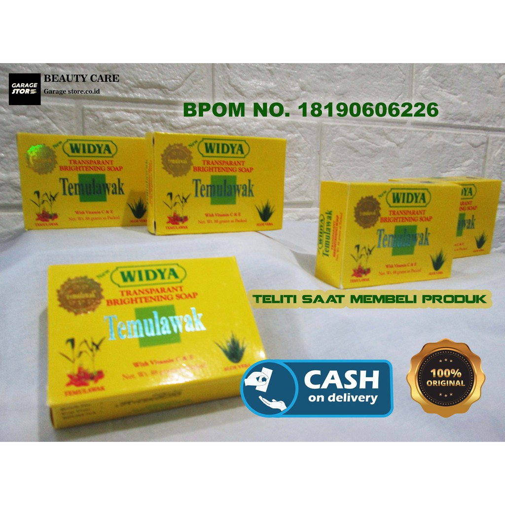 

Sabun wajah Temulawak lisensi BPOM Original 100% / Sabun Temulawak Widya Leviana
