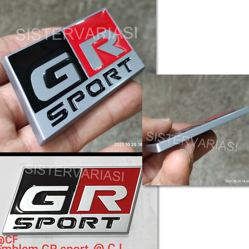 Emblem GR Sport Tulisan GR Sporty Emblem Gazo Racing Sport