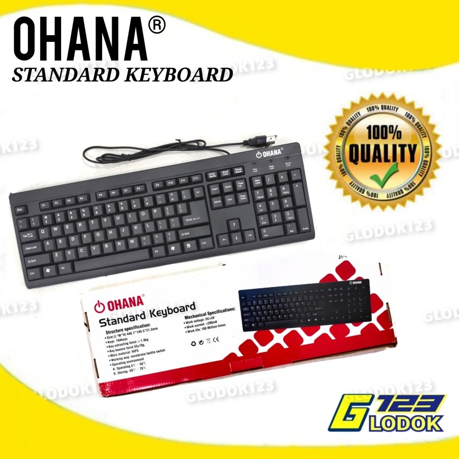 Keyboard Standar USB Ohana