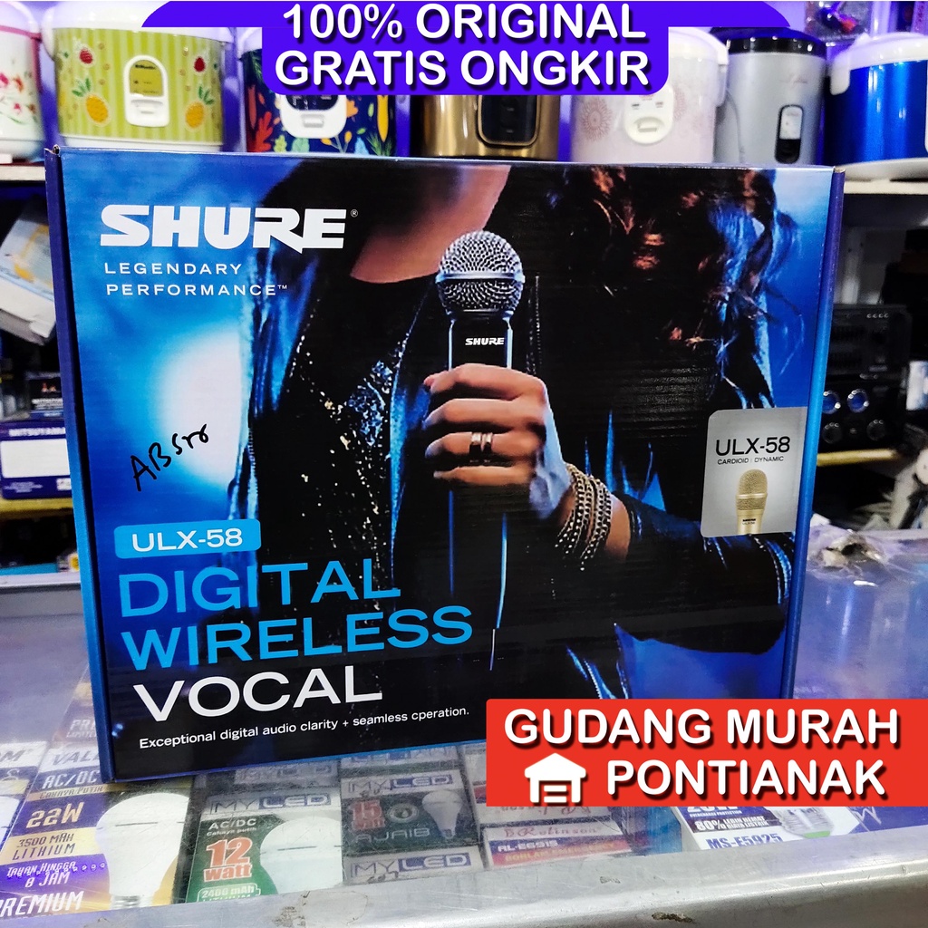 Mic wireless SHURE ULX 58 UHF microphone double wireless GOLD [best perform]