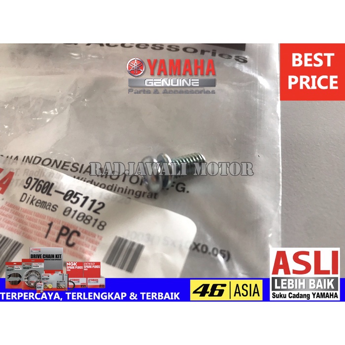 MOTOR-LAMPU- BAUT COVER BATOK LAMPU DEPAN RX KING OVAL ASLI ORIGINAL YAMAHA -LAMPU-MOTOR.