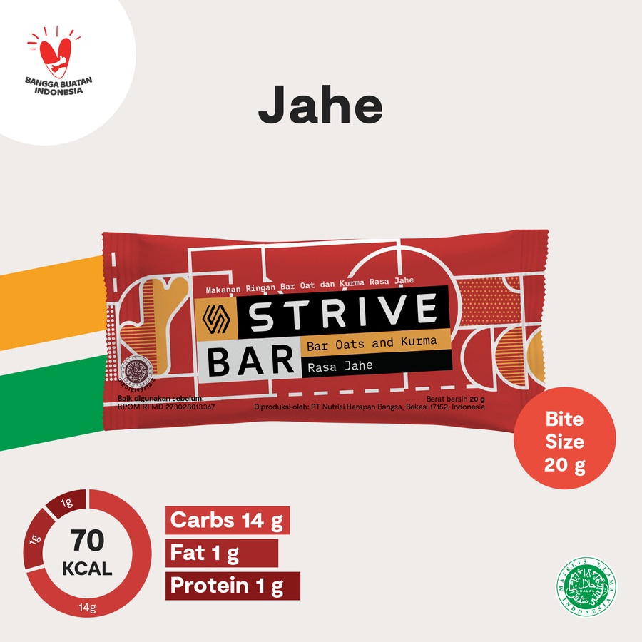 STRIVE BITE RASA JAHE ENERGY BAR SATUAN