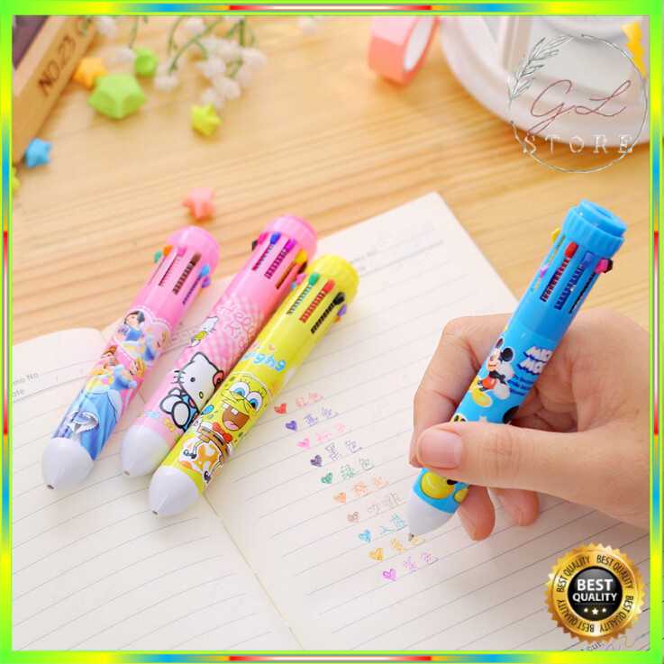 

Pulpen Pena Ballpoint Multi Warna 10 in 1