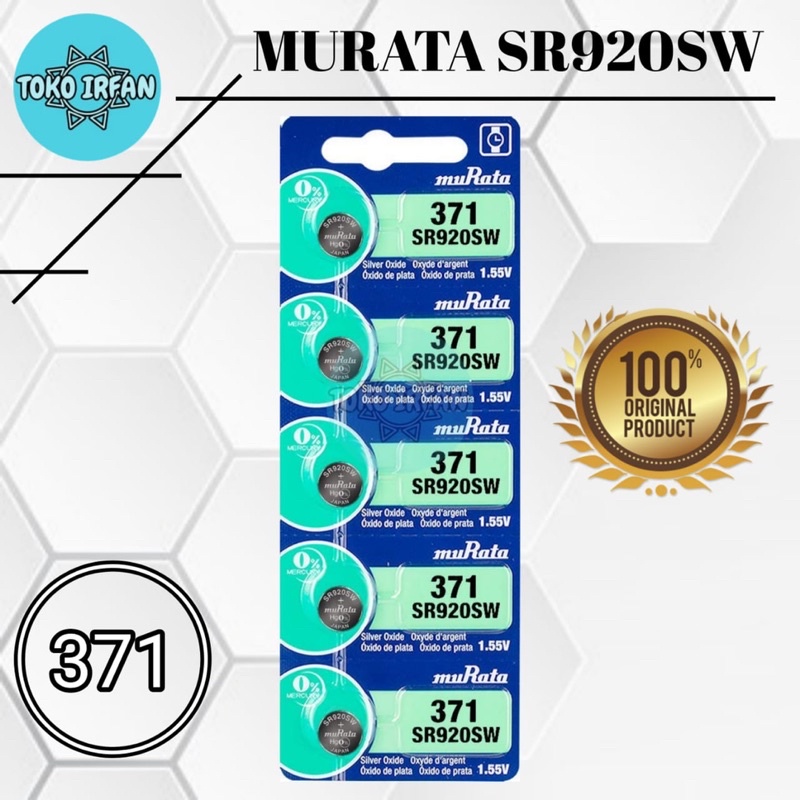 Baterai Murata SR920SW 371 Original Batrai Jam Tangan SR920 AG6 SG6 LR921 LR920 L921F