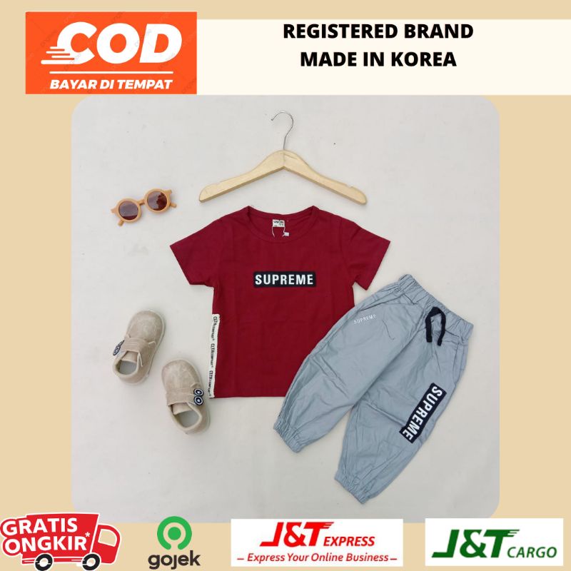 Setelan Kaos Anak Cowok USON Import Premium Katun