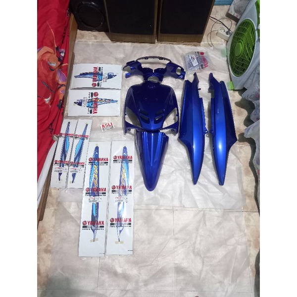 body halus mio sporty biru dan striping 2006 original