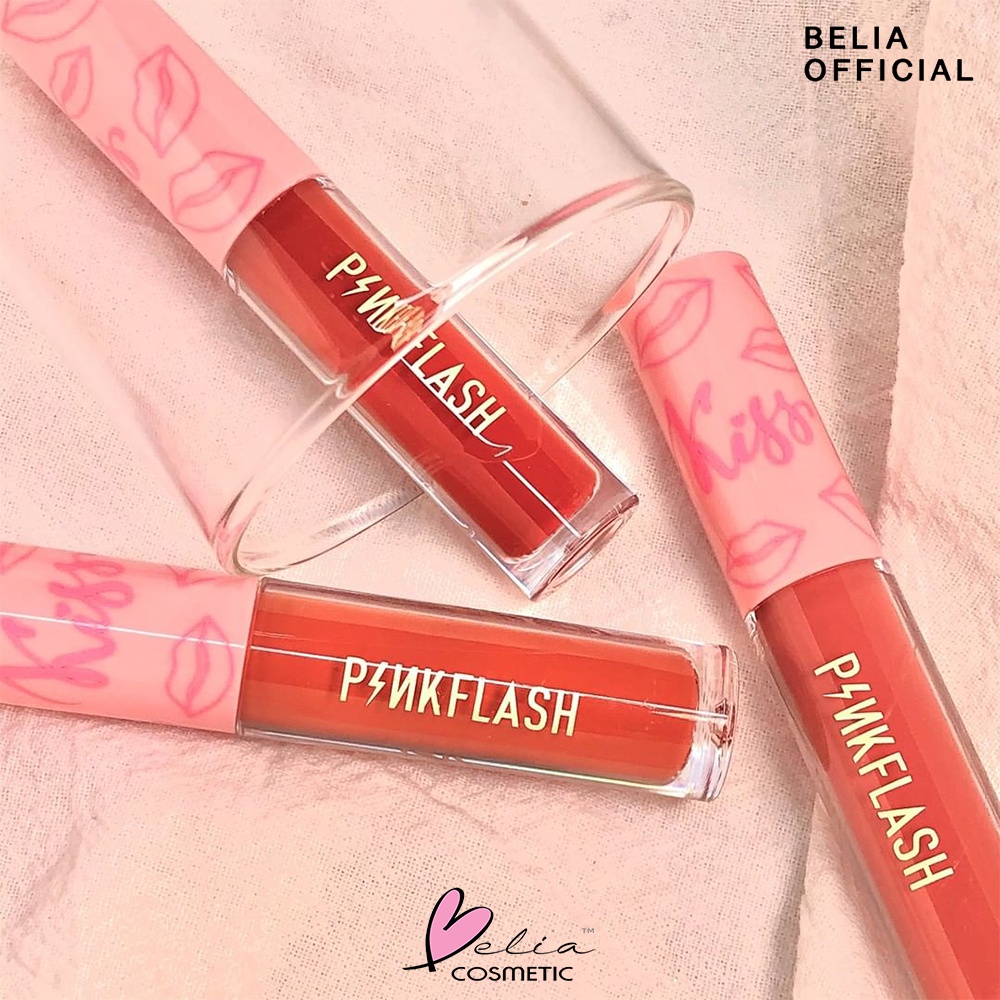 ❤  BELIA ❤ PINKFLASH KISS Lasting Matte Lip Cream OhMyKiss PF-L01 | Pink Flash | Matte | Lip Cream | BPOM