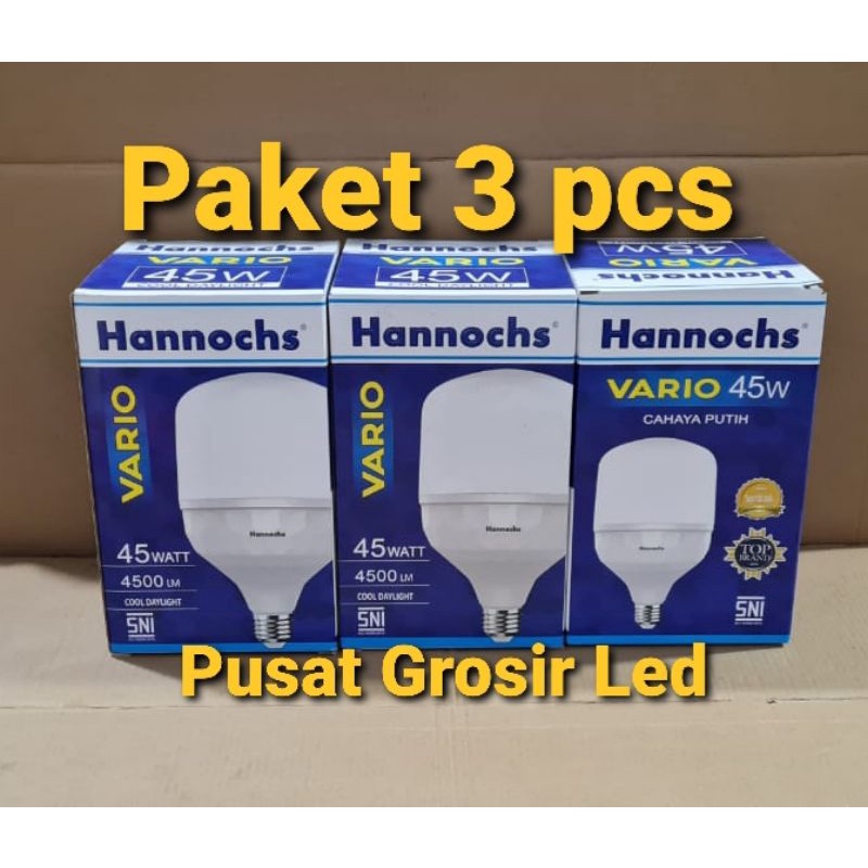 Paket 3 pcs Hannochs Vario 45 watt Cahaya Putih