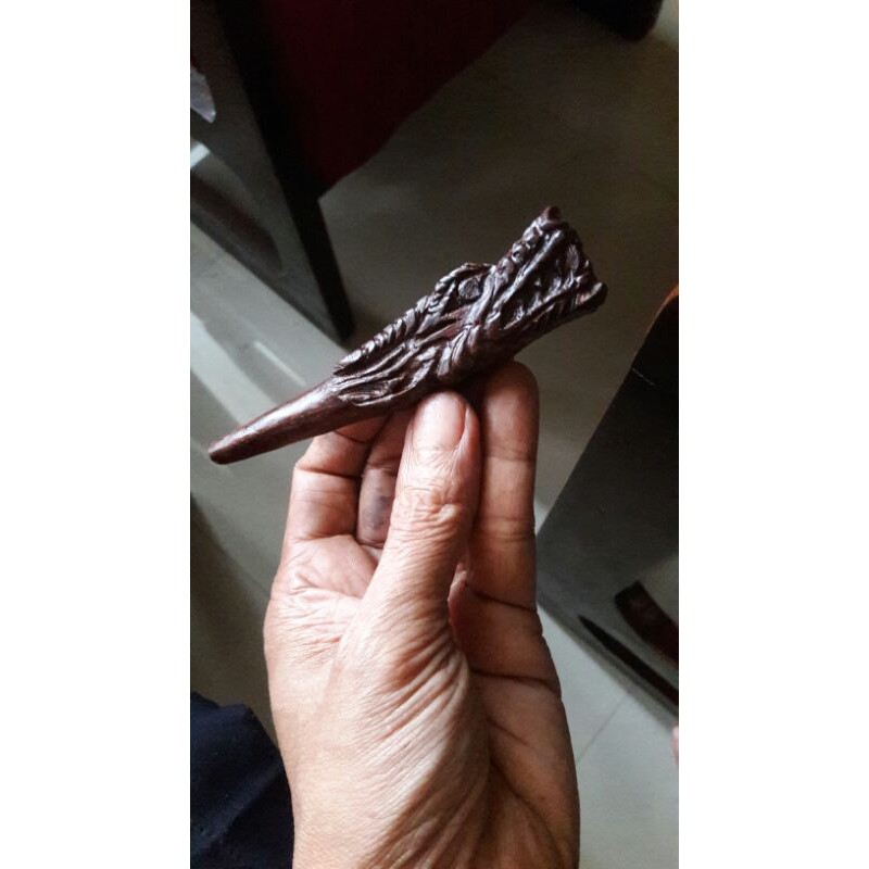 Pipa once  kayu galih asem ukir naga
