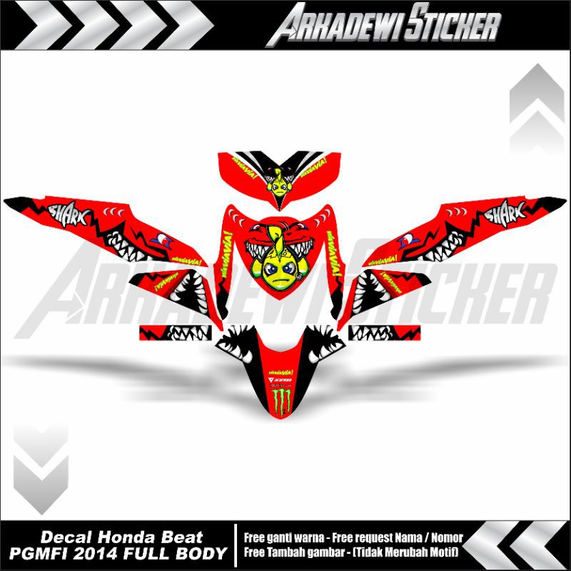 sticker beat full body / decal beat full body pgmfi 2014