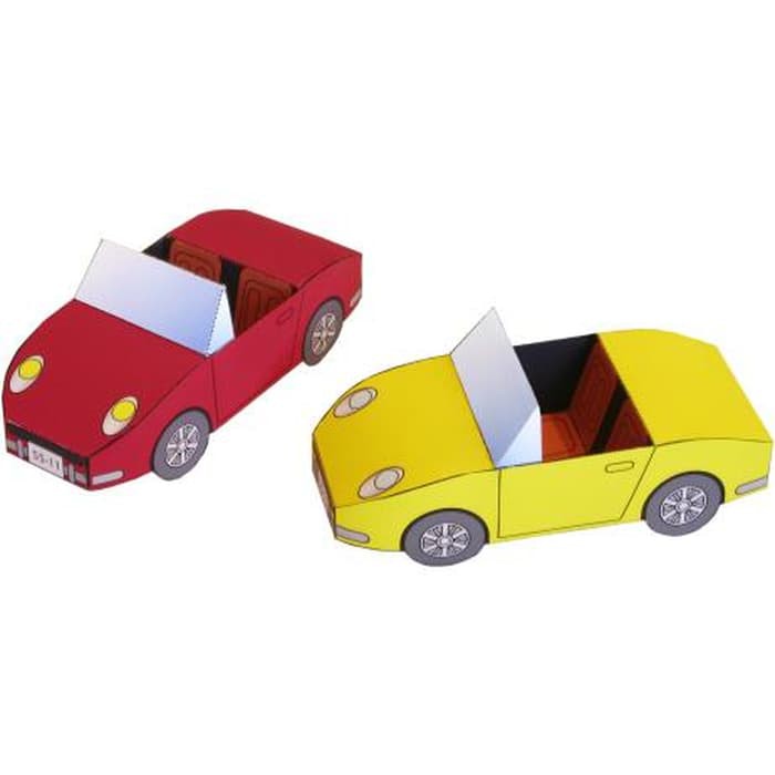 DIY Papercraft Craftown Mobil Kap Terbuka