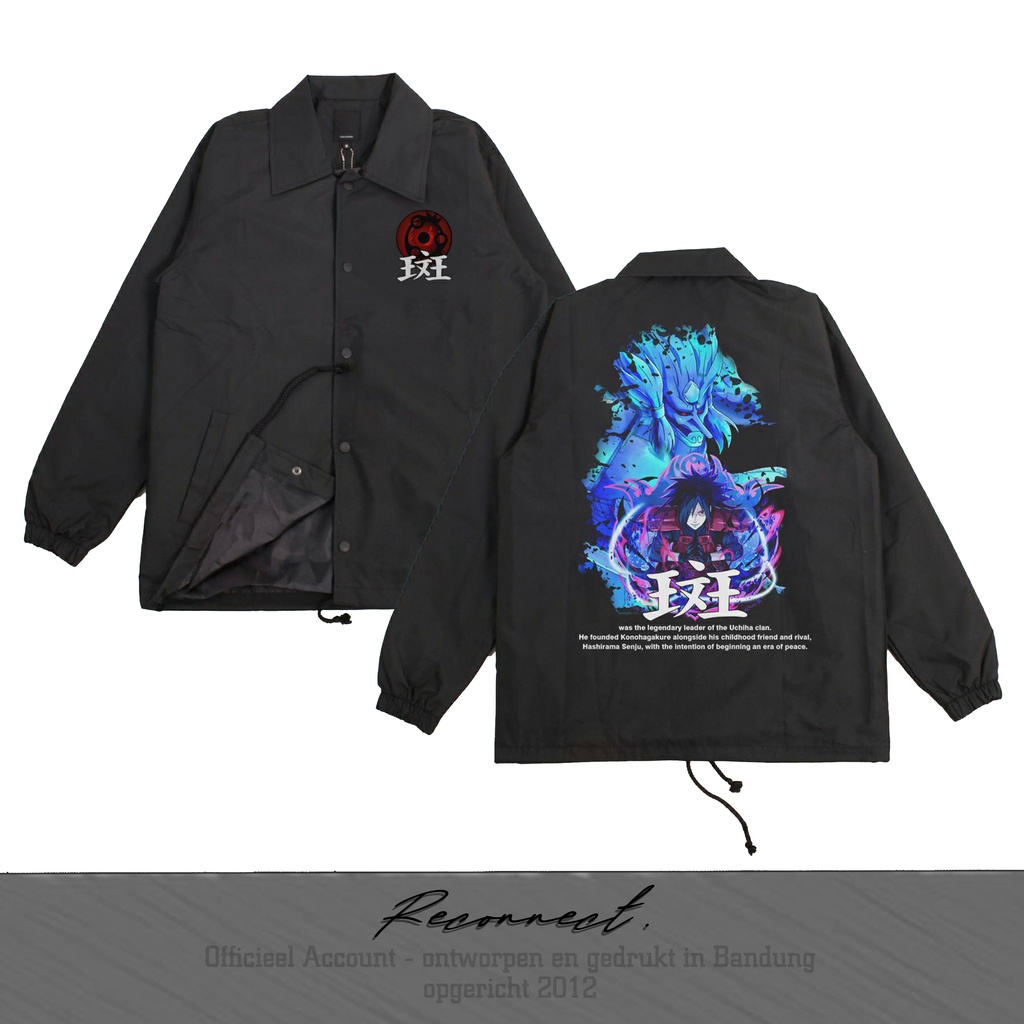 Reconnect Coach Jacket Anime Naruto Madara Uchiha - Unisex