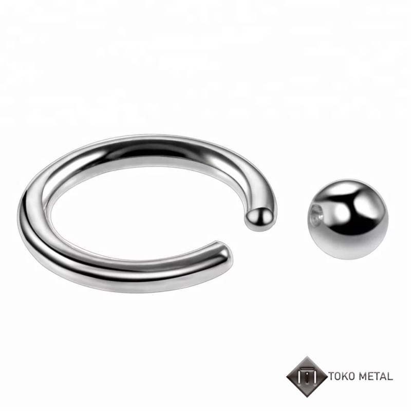 Anting 100% Titanium  Pircing Bandul/Bola Tindik kualitas Tinggi  Anti Karat Pria &amp; Wanita [ Toko Metal ]