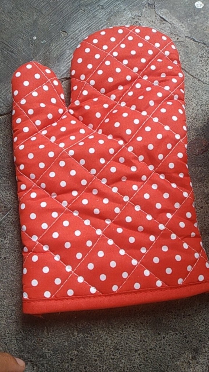 【cr】 Sarung Tangan Microwave Insulated Bahan Polyester+katun Multiwarna Untuk Perlengkapan Dapur